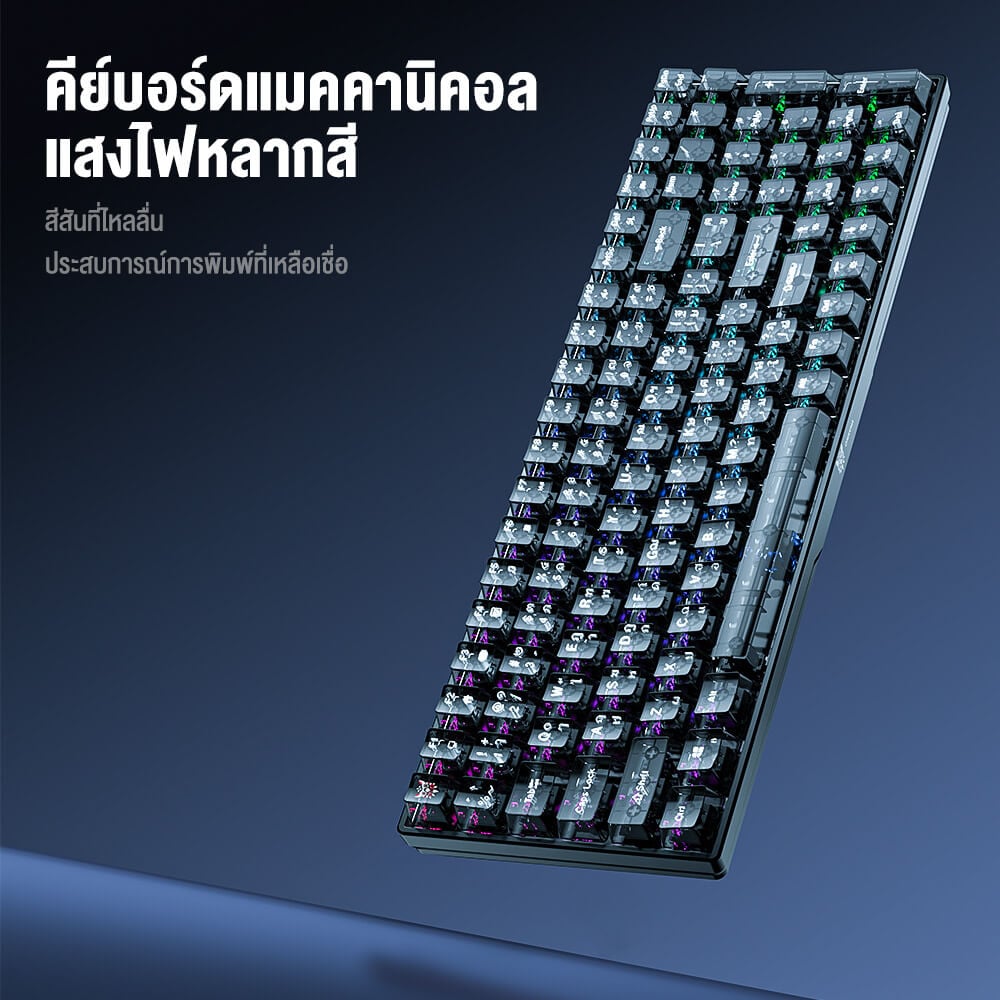 คีย์บอร์ดเกมมิ่ง ONIKUMA HIKARI GAMING KEYBOARD - สีดำ (BLUE SWITCH) (TH/EN)_5